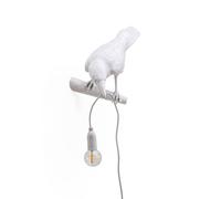 SELETTI Bird Lamp Aplique de pared LED, vista a la izquierda, blanco