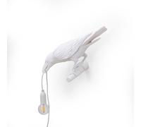 SELETTI Bombilla LED decorativa de pared, izquierda, blanca