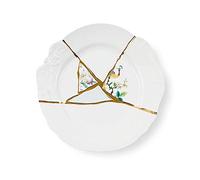 Seletti Kintsugi Piatto Piano in porcellana e Oro 24k Mod. 2