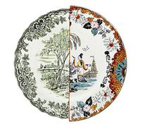 Seletti Plato llano de porcelana Ø 27,5 H.2,3 "Hybrid-Hypatia