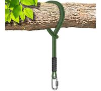 SELEWARE Hamaca de Cuerda para Columpio - Columpio Ajustable para un árbol de Cuerda con mosquetón, suspensión para sillas Colgantes Exteriores Que soporta 453KG Árbol de suspensión para Columpios