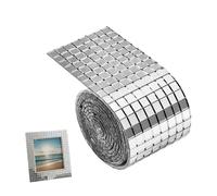 Self-Adhesive Disco Tiles - Adhesivo de cristal cuadrado - 1600 piezas Disco Ball Tiles Set, Mirror Mosaic Craft Stickers for Home Kitchen Living Room Wall Party Decor DIY Art Craft Project