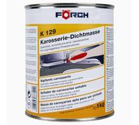 Sellador de Carrocerías a Brocha 1kg K129 Gris/Verde, Masilla de Sellado Elástica de Secado Rápido para Juntas y Solapes de Chapa, Pintable y Resistente a Gasolina, Caucho de Nitrilo para Automoción