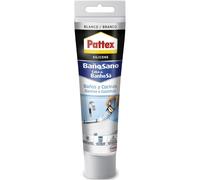 Sellador de Silicona Pattex 1965876 Blanco 50 Ml Resistente Al Agua