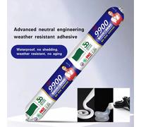 Sellador de Silicona Transparente Impermeable 9900, Adhesivo de Silicona Estructural Resistente a la Intemperie de Secado Rápido para Paredes, Piedras y Puertas Gray