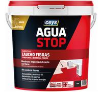 Sellador impermeable Aguastop Caucho con Fibras, Negro, 5 kg | Ceys 903314