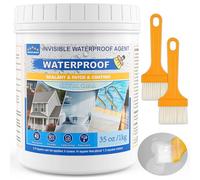 Sellador Líquido Impermeable 1KG, Revestimiento Impermeable | Impermeabilizante Transparente para Interior y Exterior | Antifugas para Baño, Cocina, Techo, Pared, Terraza y Balcón