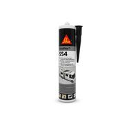 Sika Adhesivo de montaje Sikaflex-554 negro - Ideal para componentes grandes y alta carga dinámica - Resistente al envejecimiento y a la intemperie - 300 ml