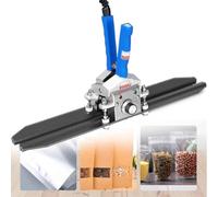 Sellador térmico de bolsas, sellador de crimpado de mano, temperatura ajustable, calentamiento instantáneo, para bolsas de papel kraft de celofán de aluminio de Mylar, 400 mm
