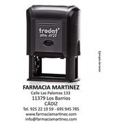 Sello autoentintador con texto personalizado - 50x30mm - 7 líneas - Printy TRODAT 4929