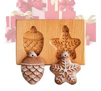 Sello de galletas de madera, herramientas de madera realistas 3D, cortador de galletas de cocina, para , hornear, celebraciones, cocina, boda, cocina, hogar, festivales, manualidades