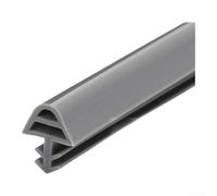 Sello de puerta reductor de ruido 5 m para puertas de madera 2-5 mm (R) | Silicona resistente al desgaste, diseño de montaje en ranura, bloquea el ruido, se adapta a huecos de 2 a 5 mm, blanco