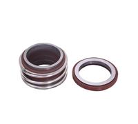 Sello del eje de la bomba Cubierta de piscina repuesto sello eje, serie MB1 MG1/109, mecánico, resorte único for bomba agua(Dark brown,19mm)