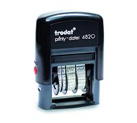 Sello Fechador Trodat Printy 4820, meses español abreviados, altura fecha 4 mm, autoentintable tinta negra