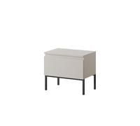 Selsey Bemmi - Mesita de Noche, con cajón, Color Beige y Negro