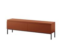 Selsey BEMMI - Mueble TV - 150 cm - Rojo Ladrillo - Patas metalicas