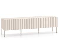 Selsey Derriva - Armario de TV (170 cm, con frentes Acanalados, Cierre Suave, de pie, Color Beige Claro)
