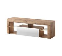 Selsey Hugo Mueble para Televisor con Tapa y Luz Led de Pie