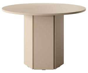 Selsey Mesa Redonda Comedor Mesa Cocina para Salón Diámetro 104 cm Hexa Cappuccino