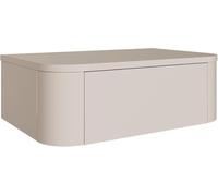 Selsey Mesitas de Noche Pack 2 Dormitorio 59 cm Cashmere - Mesillas de Noche Suspendidas con Cajón y Bordes Redondeados, Mesita de Noche Moderna, Mueble Auxiliar, Fabricado en Europa