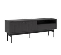 Selsey - Mueble de TV de pie con cajones de Dos Puertas, 154 cm, Fresno Portland Negro Olar