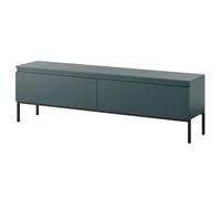 Selsey Mueble De TV Mesa De TV 2 Puertas 150 cm con Patas Negras para Salón Dormitorio Verde Oscuro Bemmi