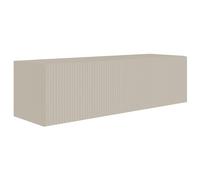 Selsey Mueble TV Colgante 100 cm Beige Grisáceo con Frente Acanalado - Muebles de Salón Modernos y Funcionales - Mueble TV Salón de 1 Puerta Abatible, Diseño Polaco, Fácil Montaje