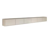 Selsey Mueble TV Colgante Cachemira de 6 Puertas con Frente Acanalado 300 cm - Muebles de Salón Modernos, Mueble TV Salón con Diseño Minimalista y Funcional, Acabado Mate, Hecho en Polonia