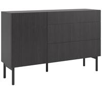 Selsey Nolie Portland - Cajonera (1 Puerta, 3 cajones, 140 cm), Color Negro