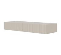 Selsey Tocador Colgante de Maquillaje, 110 cm, con 2 cajones, Color Gris y Beige