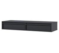 Selsey Tocador De Maquillaje Mesa De Maquillaje con 2 Cajones Suspendido Moderno para Dormitorio 110 cm Negro EVO
