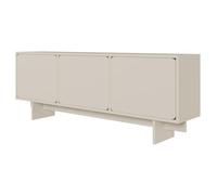 Selsey Wuwu - Armario para televisión (3 Puertas, 150 cm), Color Gris y Beige