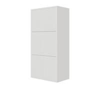 Selsey Zapatero 50 cm Armario Zapatero 3 Niveles para 12 Pares De Zapatos Mueble Recibidor Estantería Colgante Blanco Veldio