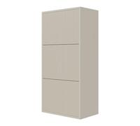 Selsey Zapatero 50 cm Armario Zapatero 3 Niveles para 12 Pares De Zapatos Mueble Recibidor Estantería Colgante Beige Grisáceo Veldio