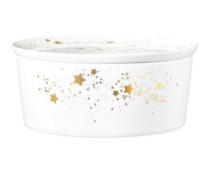 Seltmann weiden liberty cuenco redondo con tapa cuenco estrellas dorad