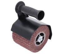 Semme Accesorio para Máquina Pulidora de Bruñido - Herramienta Manual Multifuncional para Pulir y Pulir con 2 Ruedas de Cepillado para Madera Plástica Metálica - Liviana y con Diseño para una Fácil