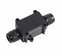 Semme Caja de Conexiones IP68, Conector de Cable Subterráneo de 2 Vías, Caja de Terminales Resistente a la Intemperie para Exteriores, para Cable Seguro, Diseño de Material de PC