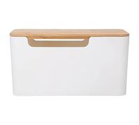 Semme Caja de Gestión de Cables con Tapa de Madera, Cable para Cables de TV, Enrutadores, Ordenadores, Diseño Ventilado, Caja Oculta para de Oficina en Casa
