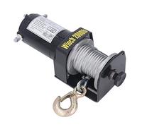 Semme Kit de Cabrestante Eléctrico de 2000 Libras, Cable de Acero Resistente, Terminal de Cobre, Cabrestante de Remolque de 24V con Gancho de Acero de Aleación