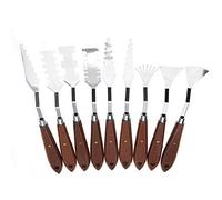 Semme Pallet Juego Profesional de 9 Piezas para Pintura Al óleo, Espátula para Artista, Mezcla de Pintura, Raspador, Herramientas, Kit Versátil para Mezclar y Mezclar Fácilmente