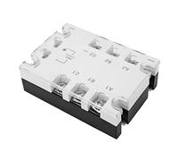 Semme Relé de Estado Trifásico SSR 25A DC a AC 3 32VDC Control 24 480VAC Choque de Conmutación Rápido Silencioso para Automatización Industrial CNC (robarle la mejilla)