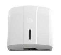 Semy ST-5000 - Dispensador de plástico para toallas de mano plegadas, 500 hojas, color blanco