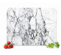 Sendez Tabla de cortar de mármol, 40 x 30 cm, para servir queso