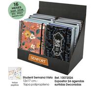 SENFORT Agenda Anual Student 16 Meses (2026-27) Decorada