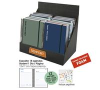 SENFORT Agenda Escolar Student Foam Espiral 2026-27 Tapa PP con Goma