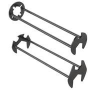 SENIURIS 2 llaves de grifo multifuncionales para fregadero Slimspace, llave de fontanero debajo del fregadero, diseño de dos ejes, apto para baño y cocina.