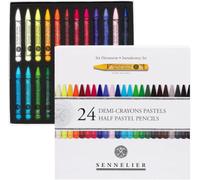 Sennelier 24 Lápices de Colores Pastel Secos Extra Finos y 1 Tarjeta