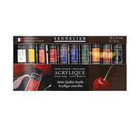 Sennelier Set de acrílicos Artist Acrylique – 10 tubos de 21 ml, calidad extra-fina
