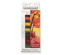 SENNELIER Half Pastel 6 Stick Set, Pigmento, Otoño, 1 unidad (paquete de 1)