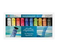 Sennelier Set de acuarelas La Petite Aquarelle para estudiantes, calidad artista, 10 tubos de 21 ml